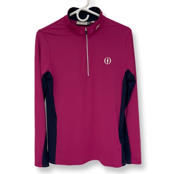 KJUS Sport Fit Half Zip Pullover UPF 50+ Women’s L Pink - Picture 1 of 7